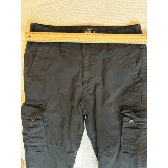 hollister cargo pants Unisex 28x30 black vintage 90s Y2K grunge goth punk Preppy - Picture 9 of 9